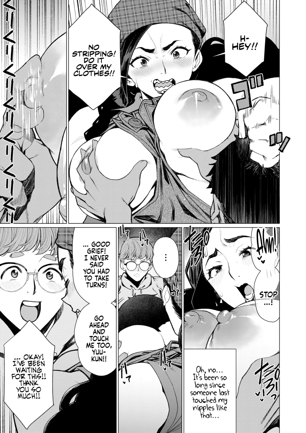 Hentai Manga Comic-Matured Meat Sandwich Special at the Married MILF Cafe-Read-5